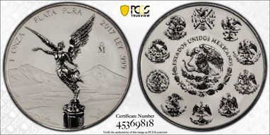 2017-Mo Onza Libertad Rev PR-2pc Silver Set PR70