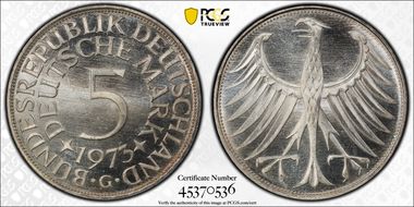 1973-G 5 Mk Regular Issue J-387 MS66