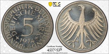 1974-J 5 Mk J-387 MS67