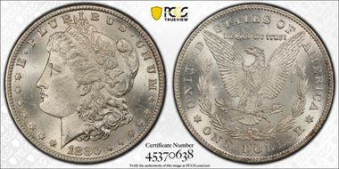 1880-CC $1 VAM 7 8/7 Rev of 78 MS64