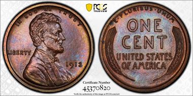 1913 1C PR65BN