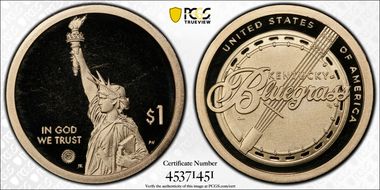 2022-S $1 American Innovation KY Bluegrass Music PR69DCAM