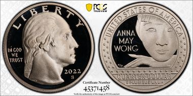 2022-S 25C Anna May Wong PR69DCAM