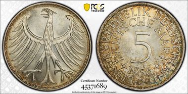 1956-D 5 Mk J-387 MS64