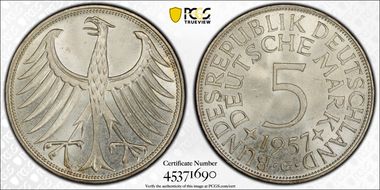 1957-G 5 Mk J-387 MS66