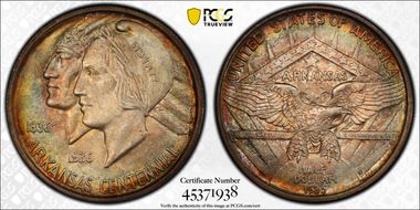1935-D 50C Arkansas MS67+