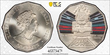 2022 50C SA Railways No. 504 Tom Barr Smith Colorized MS69