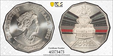 2022 50C Commonwealth Railways-NM25 Australian Rail Heritage MS69