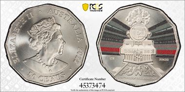 2022 50C Commonwealth Railways-NM25 Australian Rail Heritage MS69