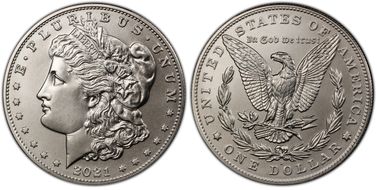 2021-D $1 Morgan Dollar 100th Anniversary MS69