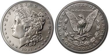 2021 $1 Morgan Dollar 100th Anniversary MS69