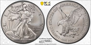 2022-W $1 Burnished Silver Eagle First Strike SP70