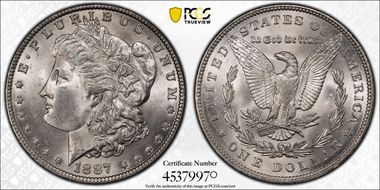 1887 $1 MS64