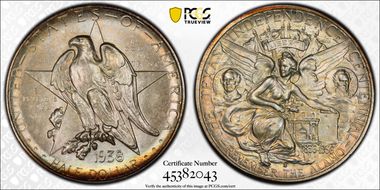 1938-S 50C Texas MS68