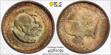 1953-S 50C Washington-Carver MS66+