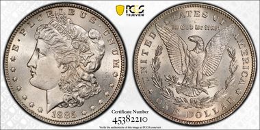 1885 $1 MS63
