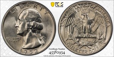 1952-S/S 25C RPM FS-501 AU58