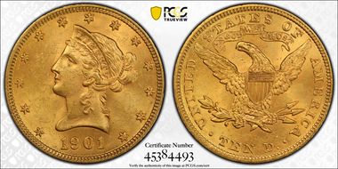 1901 $10 MS63