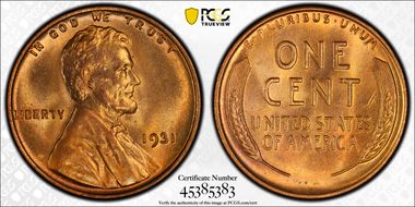 1931 1C MS65RD
