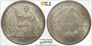 1909-A Piastre Lec-292 AU53