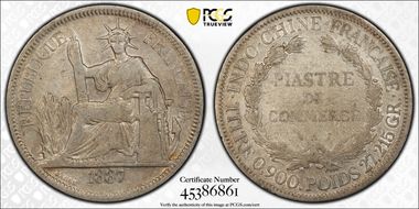 1887-A Piastre Lec-268 VF35