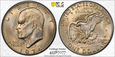1974-D $1 MS66