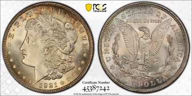 1921 $1 Morgan MS66