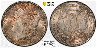 1878-S $1 MS62