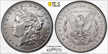 2021 $1 Morgan Dollar 100th Anniversary MS69
