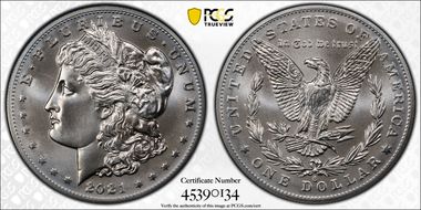 2021-O Privy $1 Morgan Dollar 100th Anniversary MS69