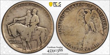 1925 50C Stone Mountain VG8