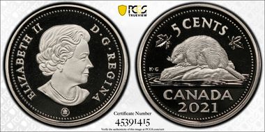 2021 5C Nickel-Plated Steel PR69DCAM