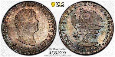 1823-Mo JM 8 R KM-310 Iturbide MS63