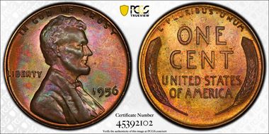 1956 1C MS66RB