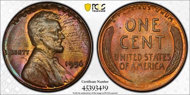 1956 1C MS64RB