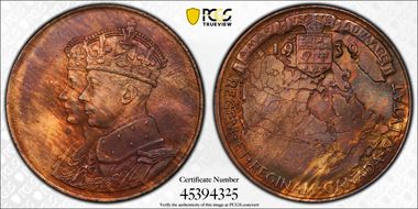 1939 Medal BHM-4394 AE 30mm Royal Visit to Canada MS65RB
