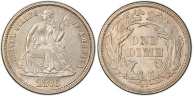 1876-CC 10C AU58