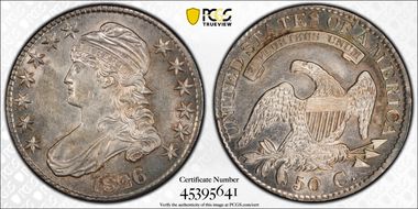 1826 50C O-118a AU55