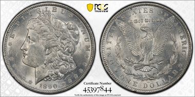 1890 $1 MS62