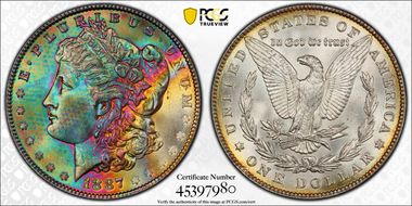 1887 $1 MS66+ 