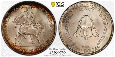 1938 50C New Rochelle MS67