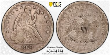 1870 $1 F12