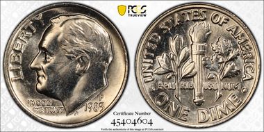 1985-P 10C MS66