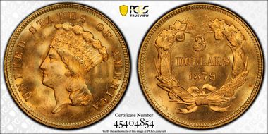 1879 $3 MS65