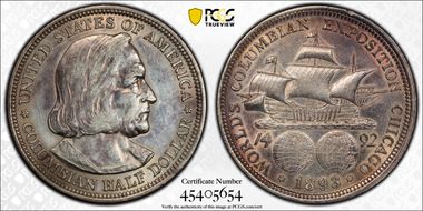 1893 50C Columbian N1