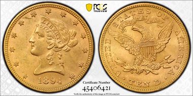 1894 $10 MS63