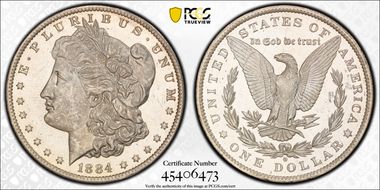 1884-O $1 MS63PL