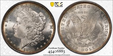 1878 8TF $1 MS64+