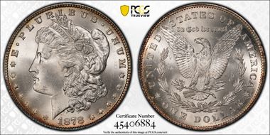 1878 7TF $1 Reverse of 1878 MS65