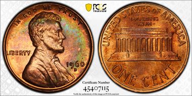 1960-D 1C Small Date MS64RB